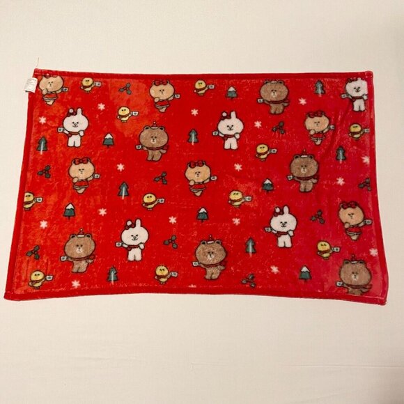 Starbucks Line Friends Brown Limited Edition Holiday Blanket 40 x 26 Inch - Picture 13 of 16